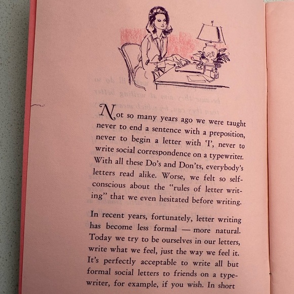 Vintage Collectible Booklet It's Fun to Write Letters Jane Eaton Pink 1973 - Picture 12 of 16